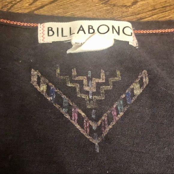 Billabong Navy Tribal Print Tank Top Size Small - Picture 5 of 8